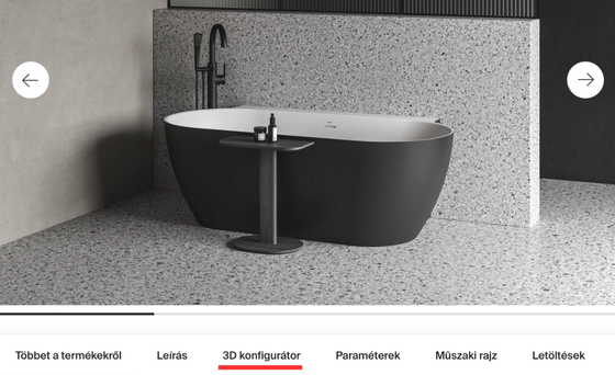 Mosdó, bútor és kád 3D tervező a ravak.hu oldalán